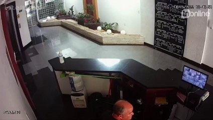 Polícia de Apucarana tenta identificar ladrão de prédios