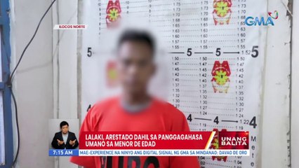 Lalaki, arestado dahil sa panggagahasa umano sa menor de edad | UB