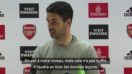 38e j. - Arteta : "Il faut en tirer les bonnes leçons"