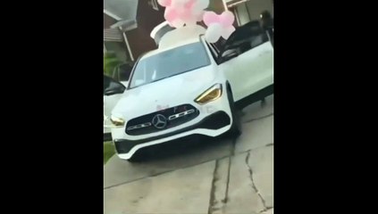 Kodak Black buys his new baby mama, Nae Ward, a Mercedes-Benz for their unborn child