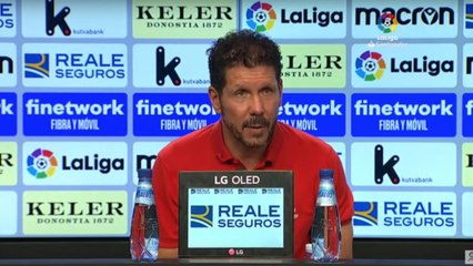 Simeone: "Fue una temporada dura; competir con Real Madrid y Barcelona es muy difícil"