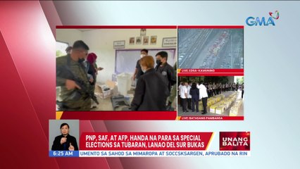 PNP, SAF, at AFP, handa na para sa special elections sa Tubaran, Lanao del Sur bukas  | UB