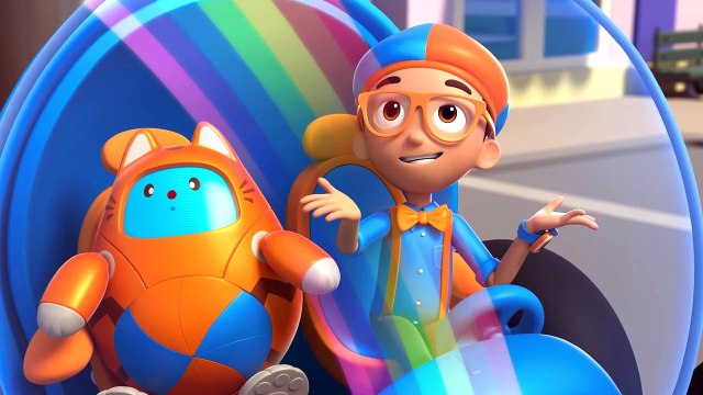 Los colores del arcoiris | Blippi Wonders | Caricaturas para niños
