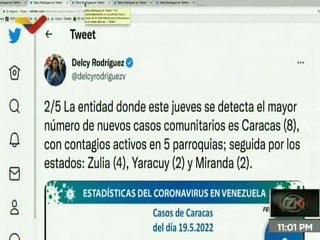 COVID-19 | Venezuela registró 25 casos, todos de transmisión comunitaria y 516.409  recuperados