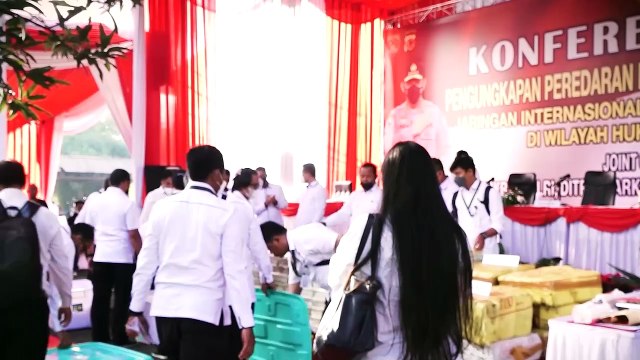 Polda Jabar Gelar Pemusnahan Barang Bukti Narkotika Jenis Sabu Seberat 1,196 Ton