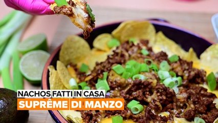 Nachos fatti in casa: Suprême di manzo