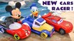 Pixar Cars McQueen Toy Car Racing with Mickey Mouse and Donald Duck Cartoon for Kids Children and Toddlers