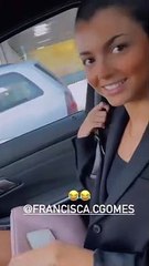 Maria Cerqueira Gomes deixa filha à porta da escola