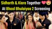 Amidst Breakup Rumors, Sidharth Malhotra Attends Bhool Bhulaiyaa 2 Screening