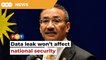 No impact on national security, says Hisham on data leak