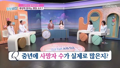 많은 병에 노출되는 중년의 시기 높아지는 사망자 수 TV CHOSUN 220520 방송