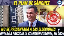 EL PLAN de SÁNCHEZno se presentará a las elecciones y optará a presidir la Comisión Europea