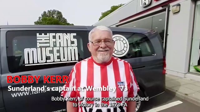 Sunderland '73 captain Bobby Kerr speaks as Fans Museum group head for Wembley