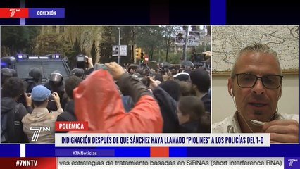 Indignación después de que Sánchez haya llamado "piolines" a los policías del 1-O