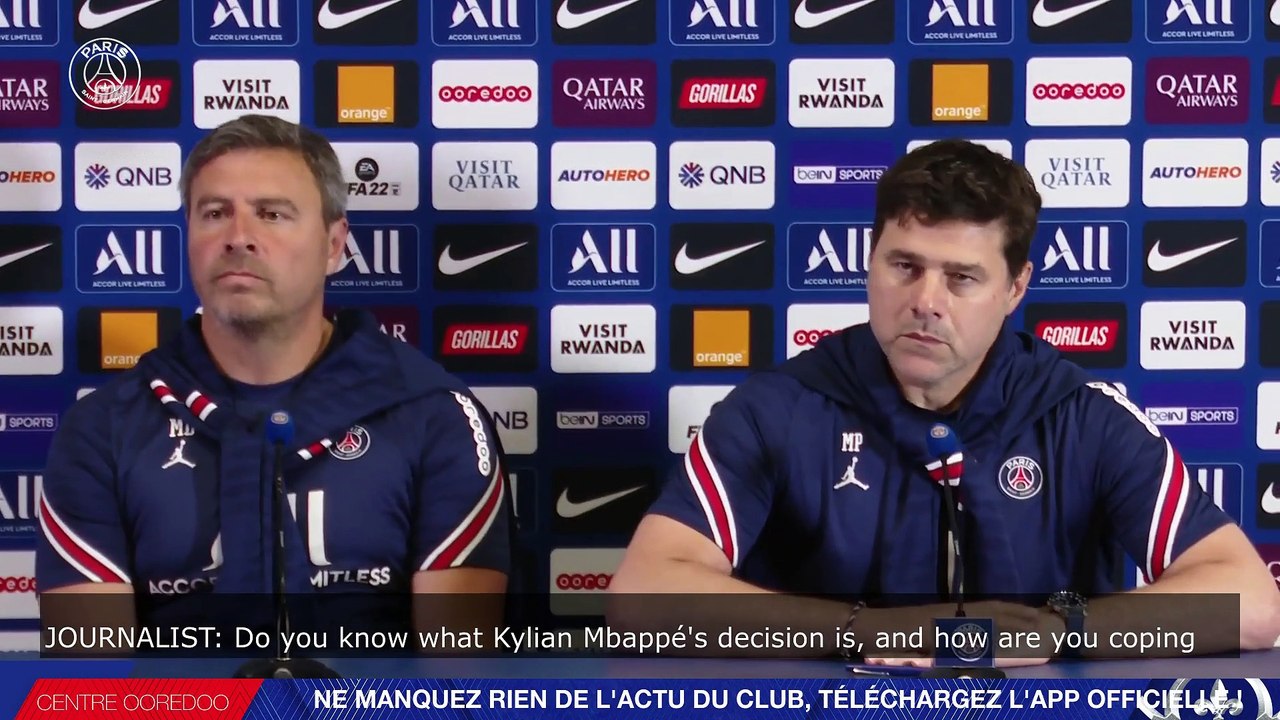 Replay : Conférence de presse de Mauricio Pochettino avant Paris Saint-Germain - FC Metz