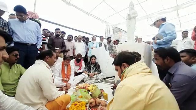 video: चंबल रिवर फ्रंट पर स्थापित होगी चंबल माता की प्रतिमा, चरण पादुका की हुई पूजा अर्चना