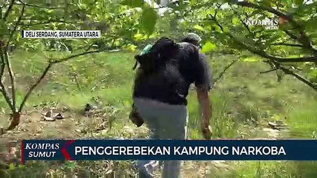 Tim Gabungan Polsek Kutalimbaru dan Satres Narkoba Polrestabes Medan Gerebek Kawasan Rawan Narkoba