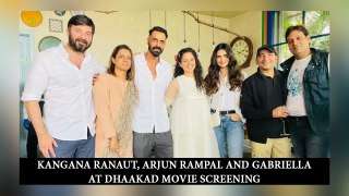 Kangana Ranaut, Arjun Rampal At Dhaakad Movie Screening
