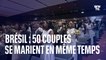 Brésil: 50 couples se marient en même temps lors d'une cérémonie commune