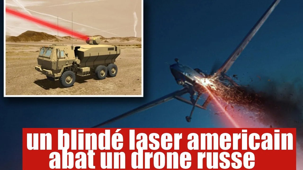 Un blindé américain tire des lasers et abat des drones russes