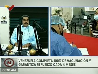 Pdte. Maduro llama a colocarse la vacuna de refuerzo contra la COVID-19 y utilizar la mascarilla