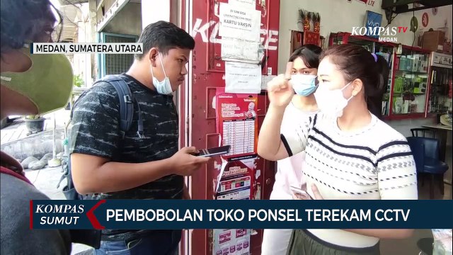 Sebuah Toko Ponsel di Kota Medan Dibobol Kawanan Maling
