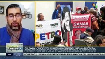 Candidatos presidenciales de Colombia realizan actividades de cierre de campaña electoral