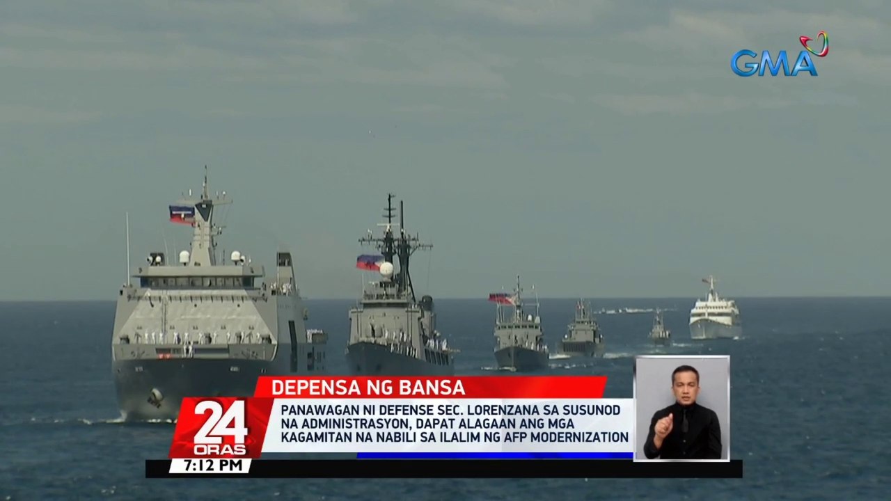 Panawagan ni Defense Sec. Lorenzana sa susunod na administrasyon, dapat alagaan ang mga kagamitan na nabili sa ilalim ng AFP modernization | 24 Oras