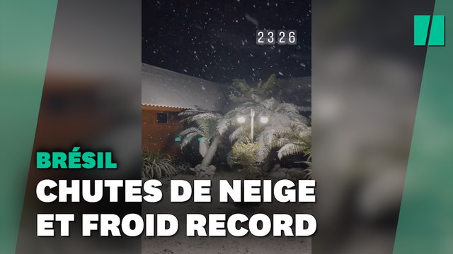 Le Brésil ressort moufles et écharpes face à de la neige et des températures records