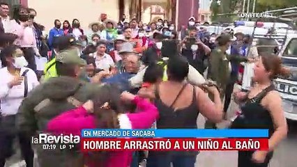 Detienen a sujeto acusado de intentar raptar y abusar de un niño en el mercado de Sacaba