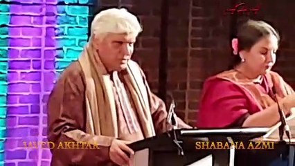 Javaid Akhtar & Shabana Azmi Read's a poem Cross Road چوک