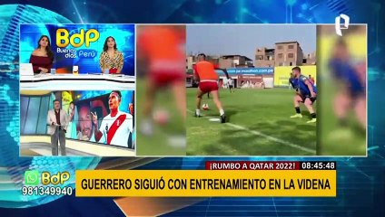 Paolo Guerrero a solo horas de la convocatoria: "la rodilla me viene respondiendo súper bien"