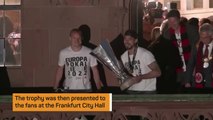 Eintracht Frankfurt celebrate Europa League win