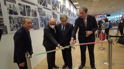 Falcone e Borsellino, inaugurata la mostra dell'Ansa nell'aeroporto di Palermo