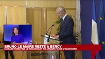 Gouvernement d'Elisabeth Borne : Bruno Le Maire reste au ministère de l'Economie