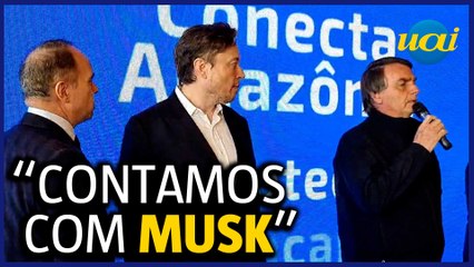 Bolsonaro quer a ajuda de Elon Musk na Amazônia