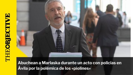 Abuchean a Marlaska durante un acto con policías en Ávila por la polémica de los «piolines»
