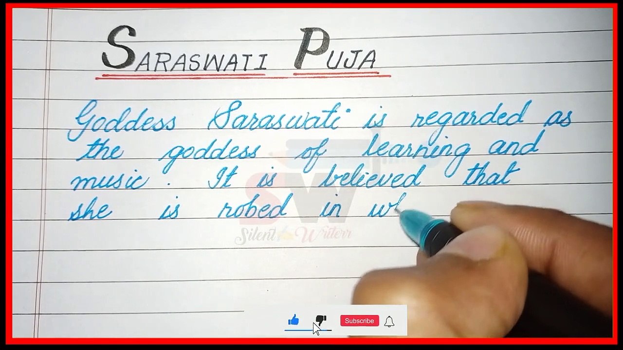 Essay on saraswati puja in English_saraswati puja in English_short paragraph on saraswati puja