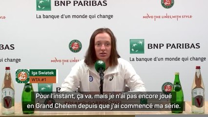 Roland-Garros - Swiatek : "Des pensées très positives"