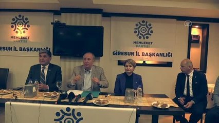 Memleket Partisi Genel Başkanı İnce, basın toplantısı düzenledi