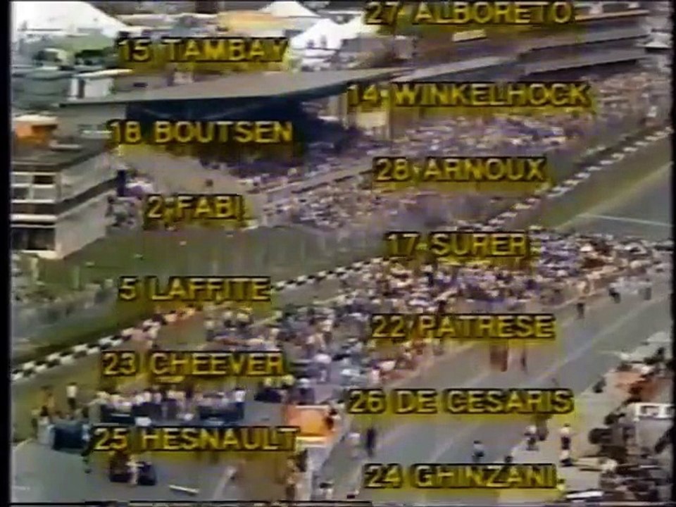 F1 1984 Brands Hatch - Start bis Rennabbruch