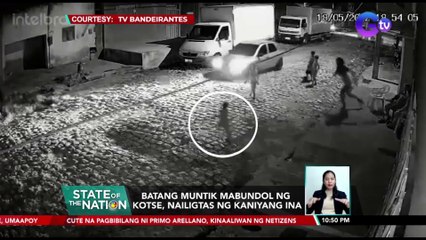 Download Video: Batang muntik mabundol ng kotse, nailigtas ng kaniyang ina | SONA