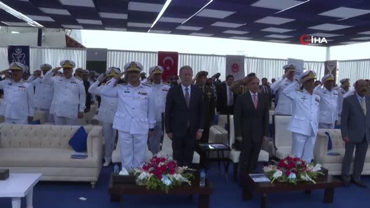 Pakistan MİLGEM Projesi'nin üçüncü gemisi törenle denize indirildiBakan Akar: "Bu gemiler Pakistan Deniz Kuvvetleri'nin yeteneklerine önemli katkı...