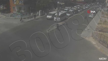 Hatay'da dikkatsizliğin yol açtığı kazalar kamerada