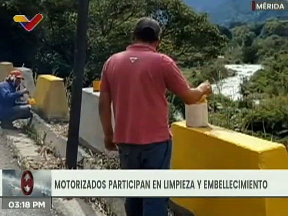 Trabajadores del sector motorizado en Mérida activaron labores de recuperación vial en troncal 007