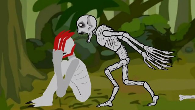 SCP096 vs The Rake SLENDERMAN and Jeff the killer Drawing cartoons 2