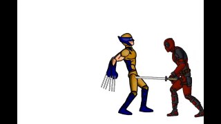 Wolverine Vs Deadpool - Drawing cartoons 2