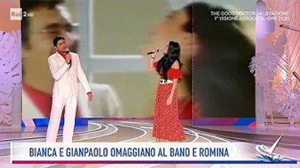 Detto Fatto, Bianca Guaccero omaggia Al Bano e Romina Power: "Spero non stiano guardando" Nella punt