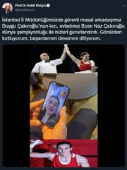 BAKAN KİRİŞCİ, BUSE NAZ ÇAKIROĞLU'NUN ANNESİNİ ARAYARAK TEBRİK ETTİ