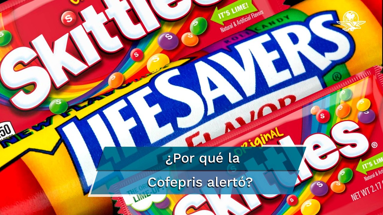 ¡Cuidado! Cofepris alerta de posible contaminación en dulces Skittles, Life Savers y Salvavidas